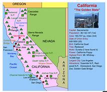 Image result for Map of California for Kids