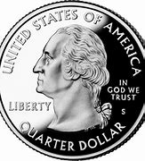 Image result for Quarter Coin Size