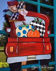 Image result for Fall Door Hangers Vintage Truck