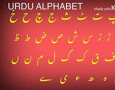 Image result for Alphabets in Urdu