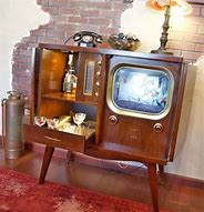 Image result for Retro TV Console Cabinet