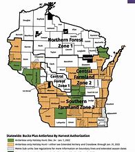 Image result for Wisconsin DNR Hunting Zones Map