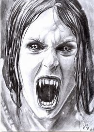 Image result for Female Vampire Sketch