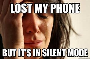 Image result for Phone On Silent Meme