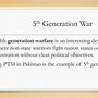 Image result for 5th Generation Warfare Theory