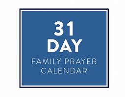 Image result for 31 Day Prayer Calendar