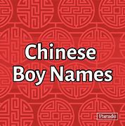 Image result for Chinese Guy Names