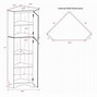 Image result for Tall Corner Storage Cabinet with Doors