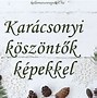 Image result for Karacsonyi Koszonto