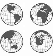 Image result for World Globe Drawing