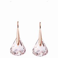 Image result for Swarovski Rose Gold Drop Earrings