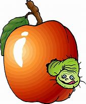 Image result for Apple with Worm Clip Art