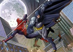 Image result for Minion and Spider-Man Fighting Batman