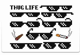 Image result for Thug Life Sunglasses PNG