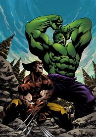 Image result for Hulk vs Wolverine Cartoon