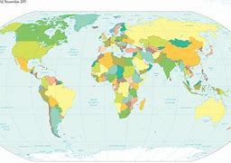 Image result for World Map with Countries Colorful