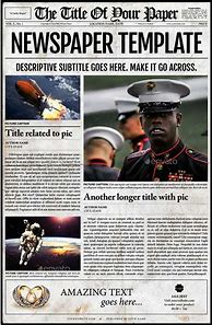 Image result for Newspaper Format Example