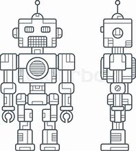 Image result for Robot Side View Drawing
