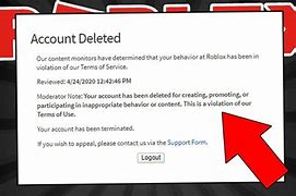 Image result for Roblox Ban