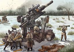 Image result for German 88 Flak Gun Artwork