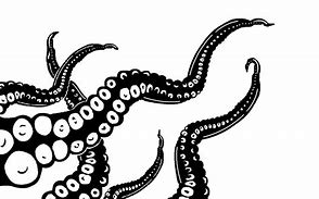 Image result for Octopus Clip Art Black White