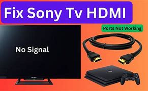 Image result for HDMI No Signal On TV Sony