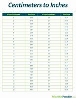 Image result for F and Inch to Cm Conversion Chart