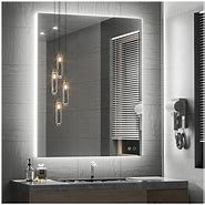Image result for LED-backlit Mirror with Border Canada