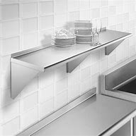 Image result for Commercial Stainless Steel Wall Shelf