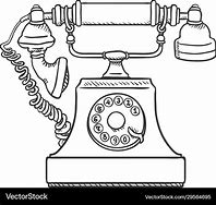 Image result for How to Draw a Rotary Phone