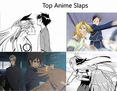 Image result for Slapped Anime