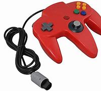 Image result for Nintendo 64 Controller Red