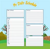 Image result for Kids Daily Schedule Printable