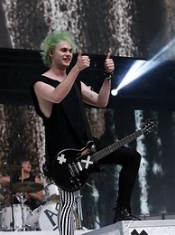 Image result for Michael Clifford Green Hair
