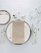 Image result for Formal Table Place Setting
