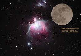 Image result for Create Image of Orion Nebula with the Moon