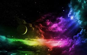 Image result for Rainbow Space Background