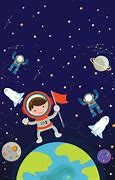 Image result for Cartoon Space Theme Wallpaper