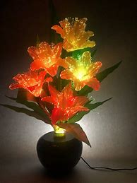 Image result for Fiber Optic Flower Lamp