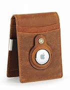 Image result for Air Tag Wallet Light Brown Color