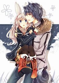 Image result for Anime Wolf Boy and Girl