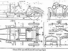 Image result for Alfa Romeo 6C 1750 Blueprint