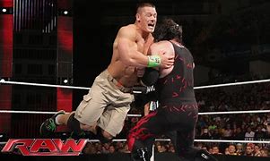 Image result for WWE Raw John Cena vs Kane