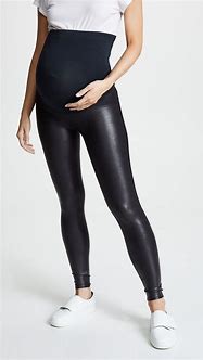 Image result for Maternity Faux Leather Dress