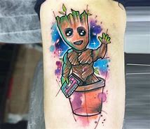 Image result for Baby Groot Tattoo Outlines