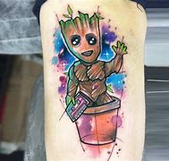 Image result for Baby Groot Tattoo Outlines