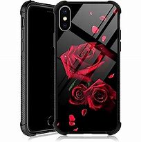 Image result for iPhone XR Black and Red Roses Cases