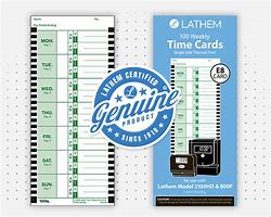 Image result for Lathem Time Cards for Model 8:00P