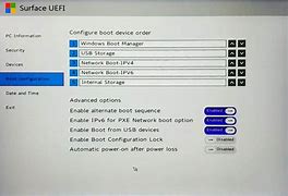 Image result for Surface UEFI Menu