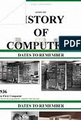 Image result for Computer History Timeline